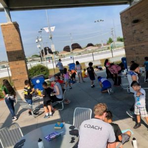 ICE Program mentors hang out at Cicero rink with kids