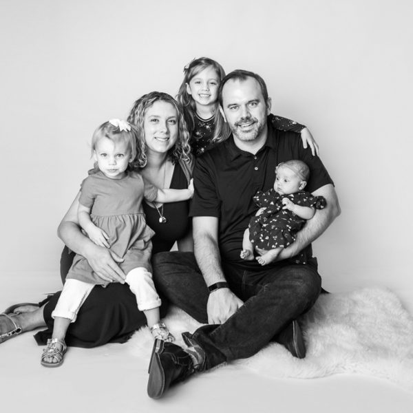 Sean Campbell his wife and three daughters