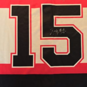 Zack Smith autographed custom bowling jersey with certificate of authentication