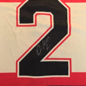 Duncan Keith autographed custom bowling jersey with certificate of authentication