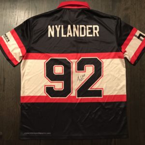 Alexander Nylander autographed custom bowling jersey with certificate of authentication