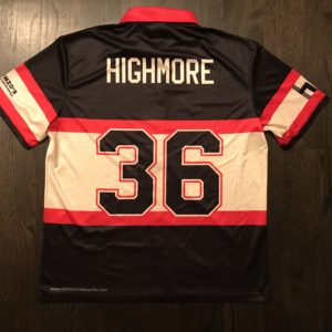 Matthew Highmore autographed custom bowling jersey with certificate of authentication