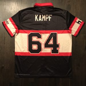 David Kampf autographed custom bowling jersey with certificate of authentication