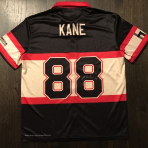 Patrick Kane autographed custom bowling jersey with certificate of authentication