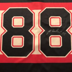 Patrick Kane autographed custom bowling jersey with certificate of authentication